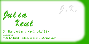 julia keul business card